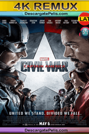 Captain America. Civil war 2016 [BD4K Remux] [Latino-Inglés]